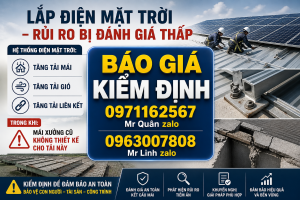 Lắp điện mặt trời làm tăng tải mái nhà xưởng gây rủi ro sập nếu không kiểm định kết cấu