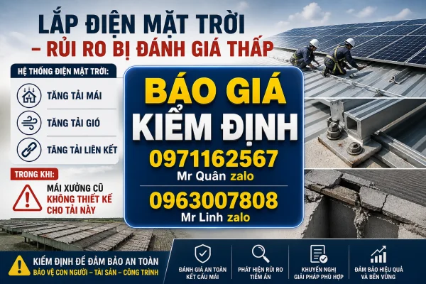 Lắp điện mặt trời – rủi ro bị đánh giá thấp vì không kiểm định nhà xưởng