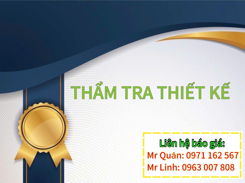 DỊCH VỤ THẨM TRA THIẾT KẾ