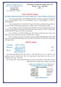 Chứng nhận an toàn nhà công nghiệp là gì?