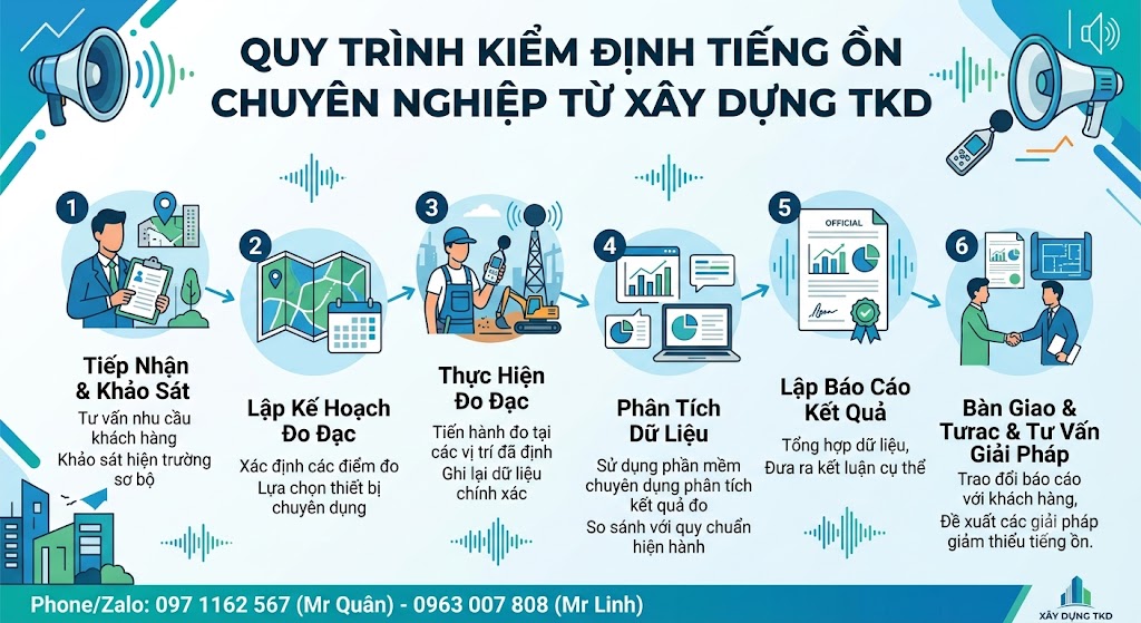 Quy Trình Kiểm Định Tiếng Ồn Chuyên Nghiệp Từ Xây Dựng TKD